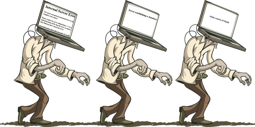 wordpress error zombies
