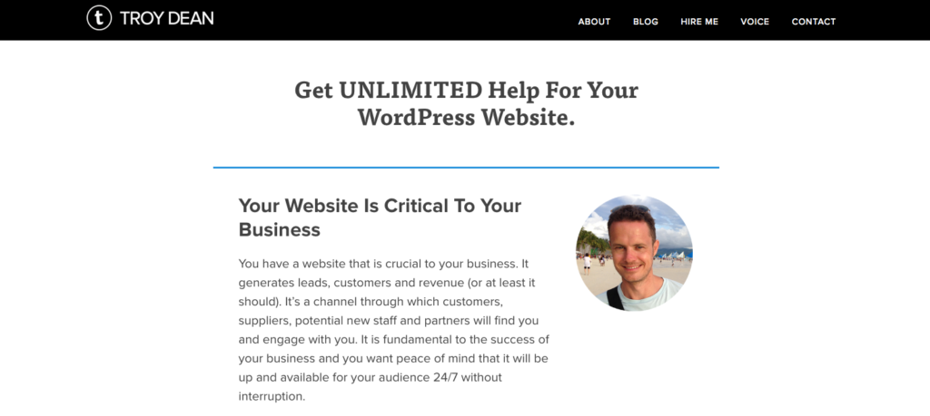 wordpress maintenance plan