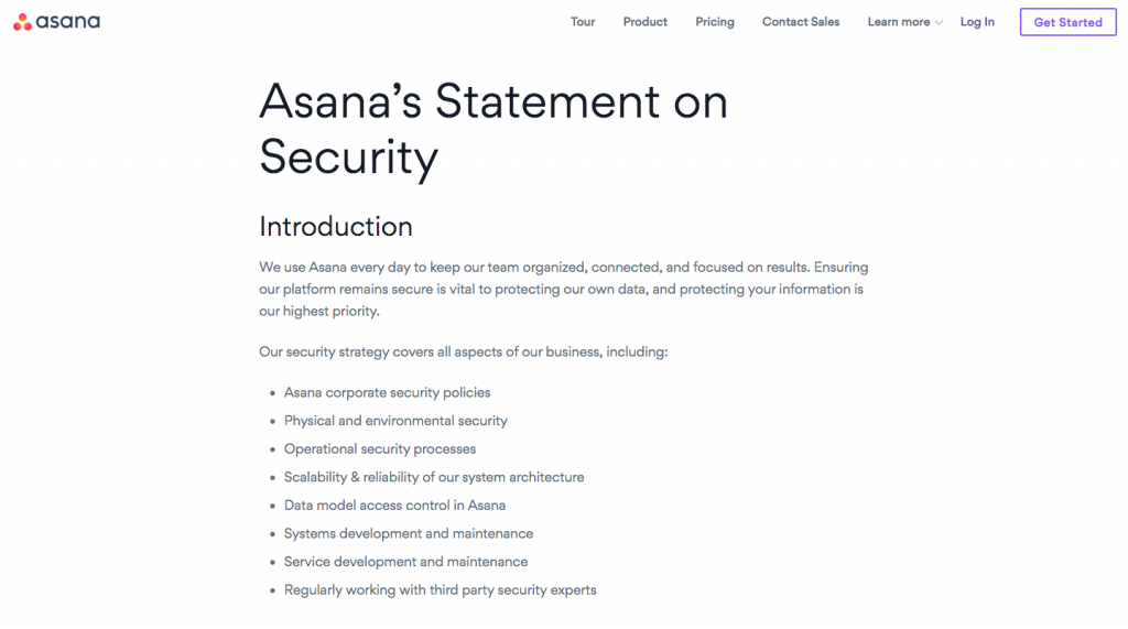 Asana Security