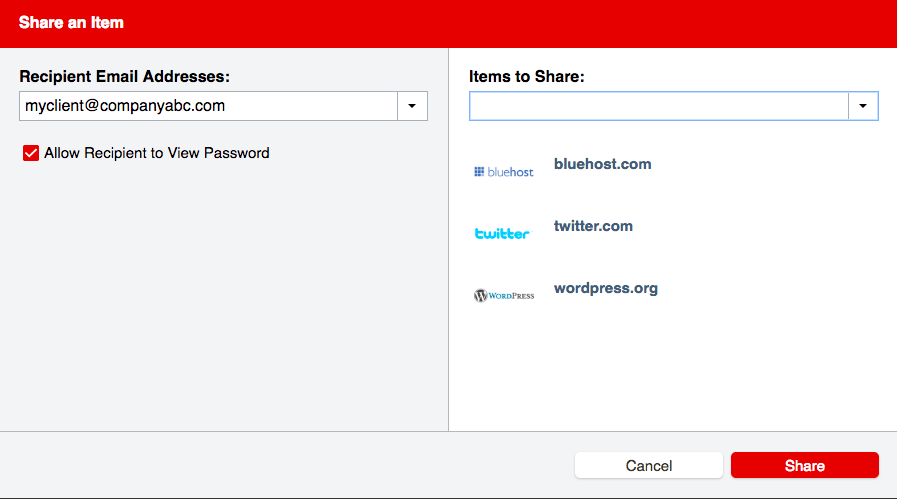 LastPass Websites