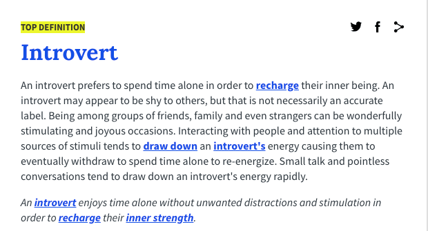 Introvert Definition