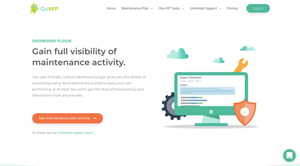 GoWP WordPress maintenance plans management