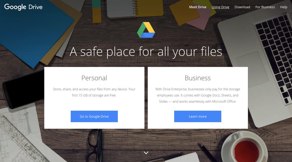 Google Drive to help you create and manage your content