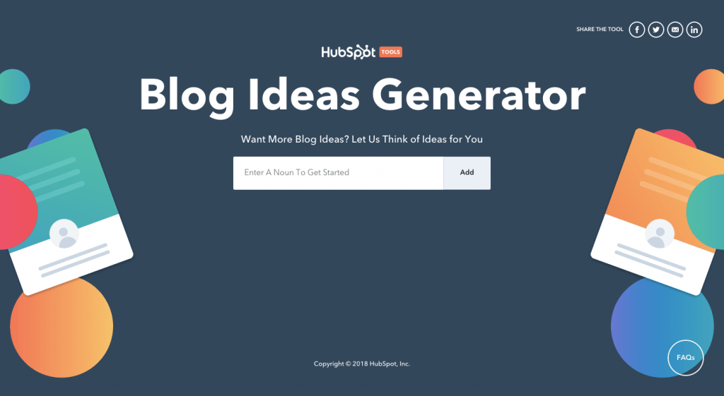 HubSpot Blog Ideas Generator