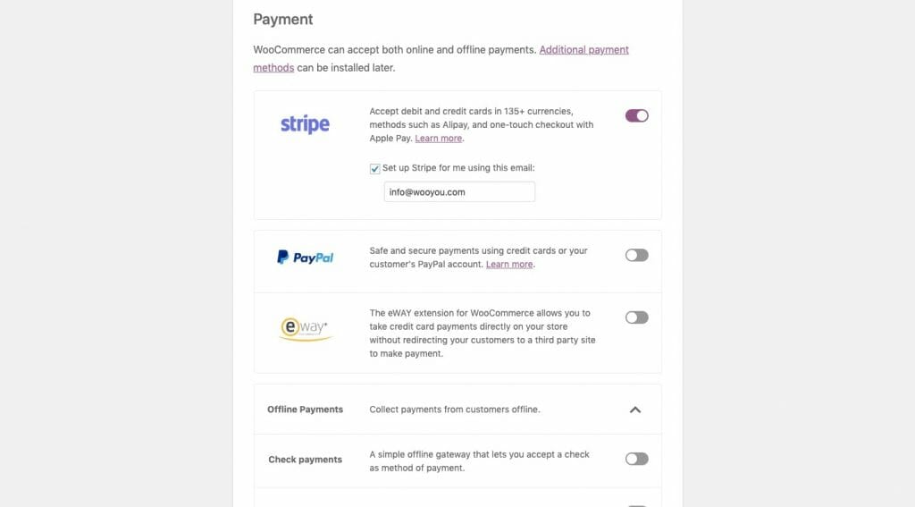 WooCommerce Payment Enabled