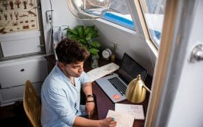 Man working from home