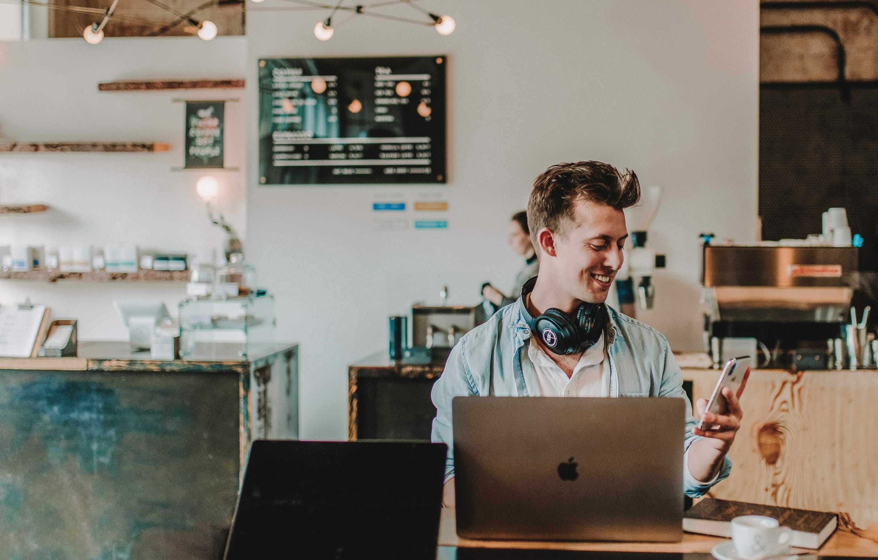 man on laptop