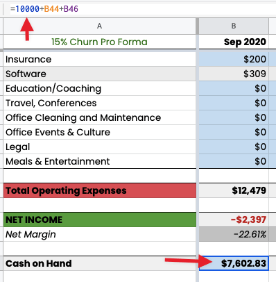 spreadsheet for business expenses