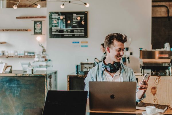 man on laptop